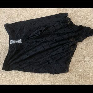 Skirt and hanging halter set outfit